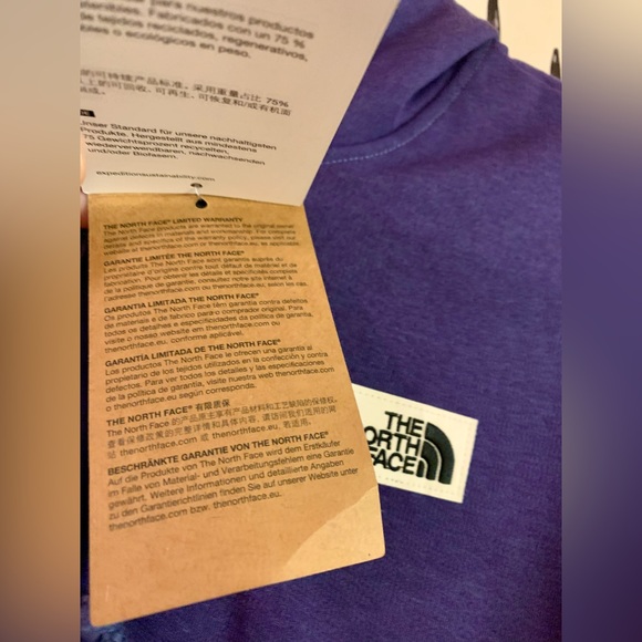 NWT THE NORTH FACE MEN’S HERITAGE PATCH PULLOVER HOODIE Cave Blue Sz Small - Picture 8 of 10